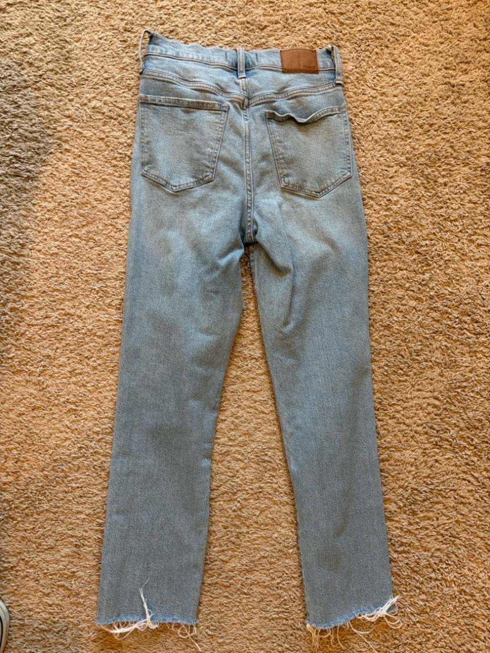 Madewell Light Wash Straight Leg Jeans
